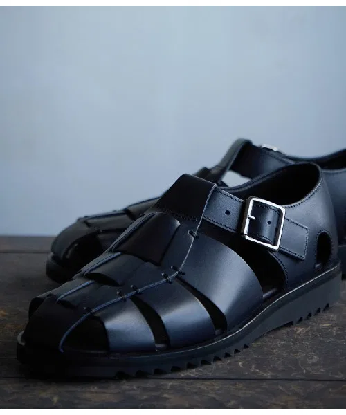 Мужские кожаные сандалии Paraboot PACIFIC тёмно-синие