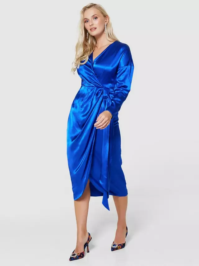 

Платье Closet London Satin Wrap, цвет royal blue