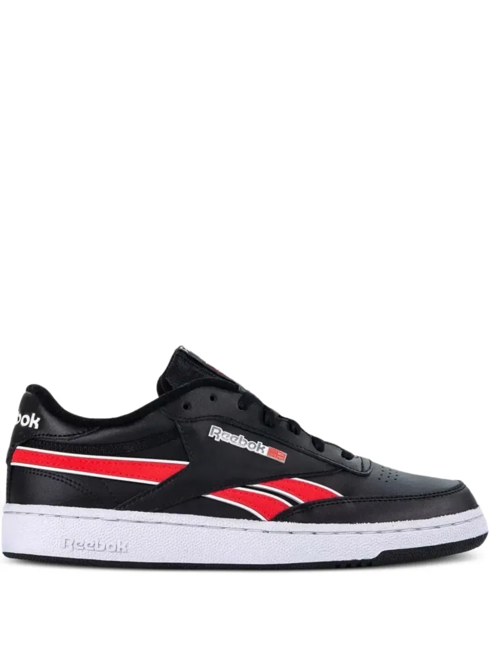Полосатые кроссовки Club C Reebok, черный