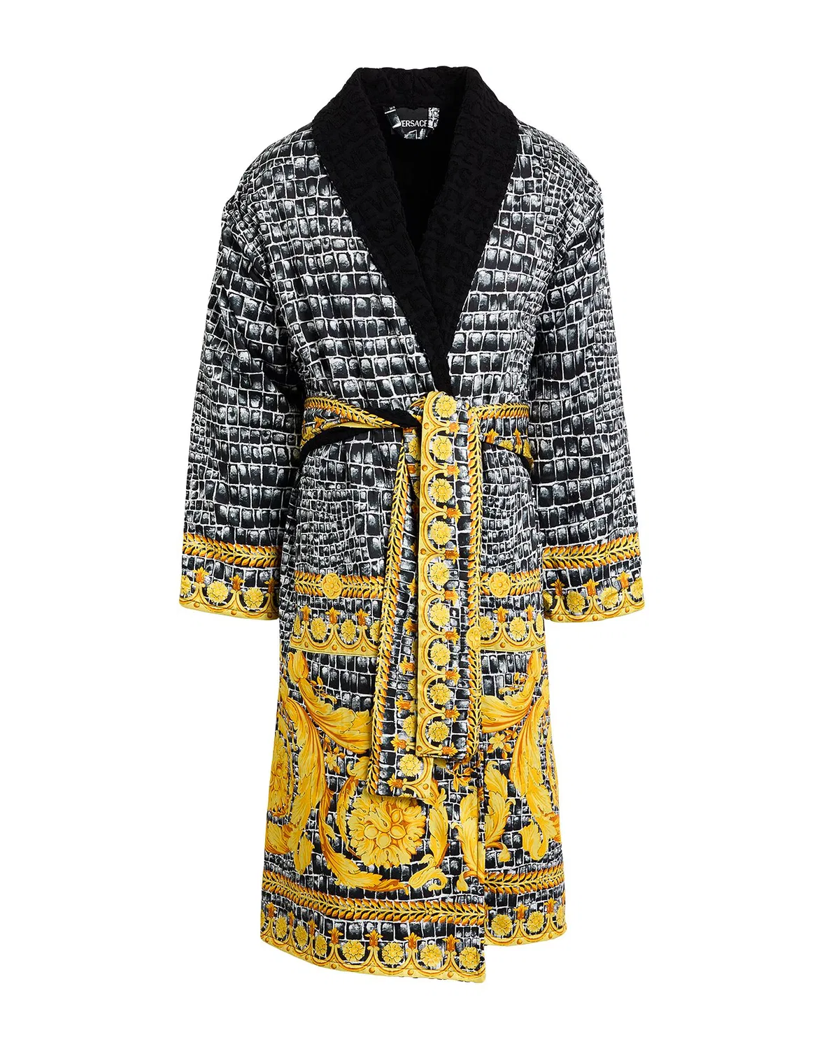 Халат с принтом VERSACE черный