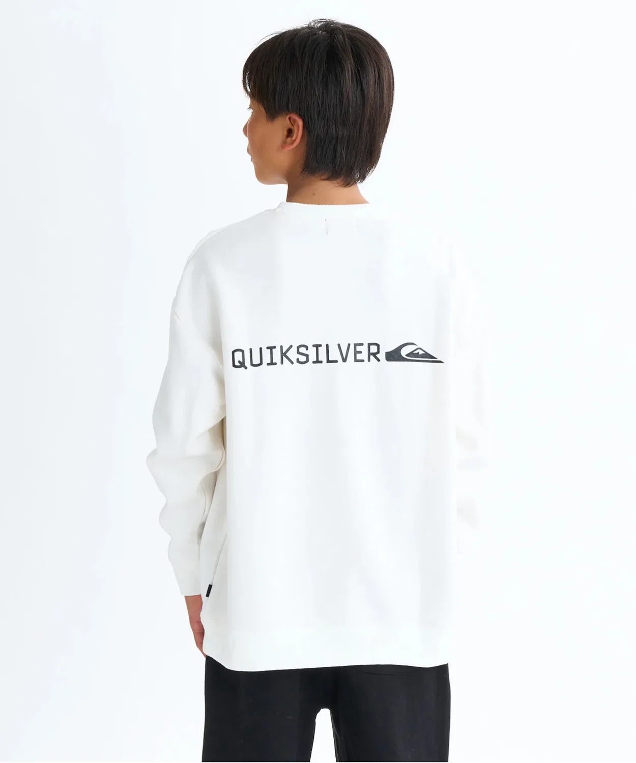 Свитшот детский Quiksilver DNA Big Clicker, чёрный — фото 3
