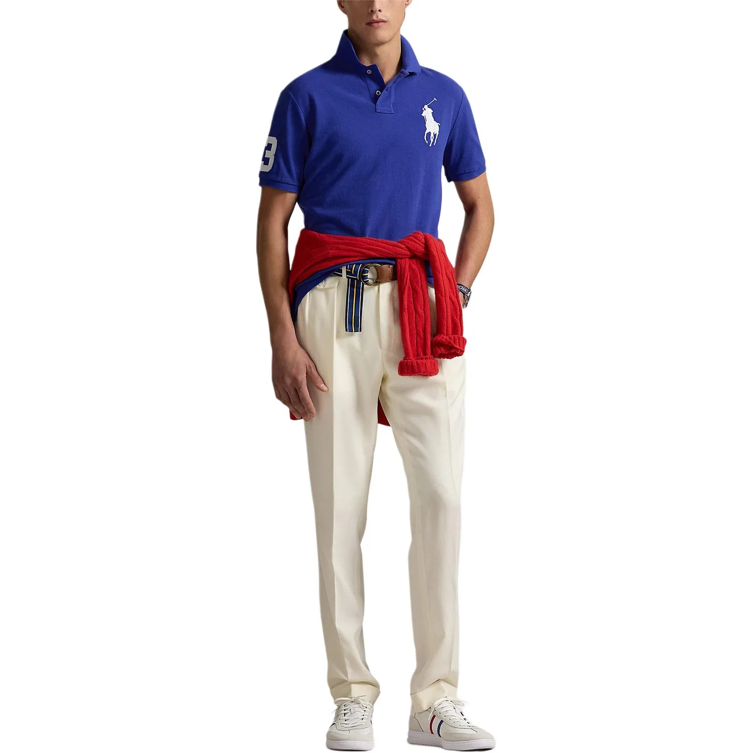 Мужское поло Big Pony классической версии Polo Ralph Lauren, Royal Blue — фото 3