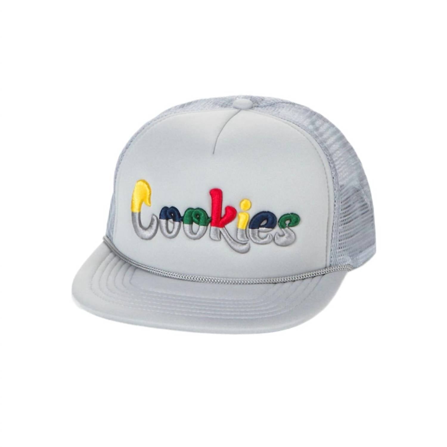 

Мужская сетчатая кепка-катамаран Trucker Hat серого цвета Cookies