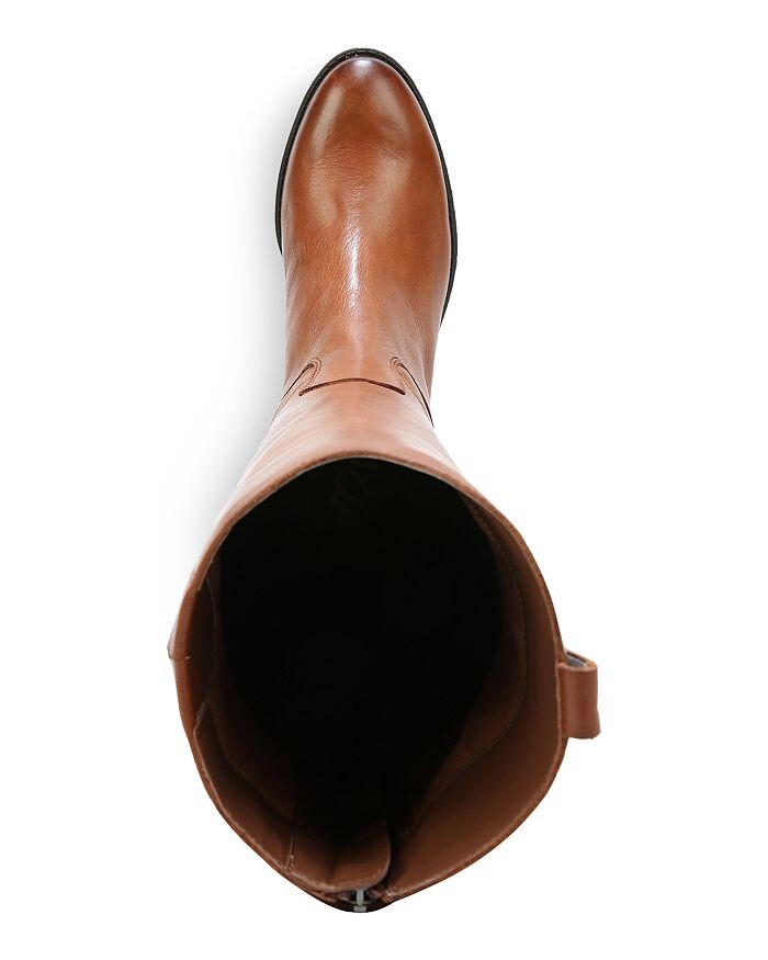 Женские кожаные сапоги Penny Round Toe на низком каблуке для верховой езды Sam Edelman — фото 3