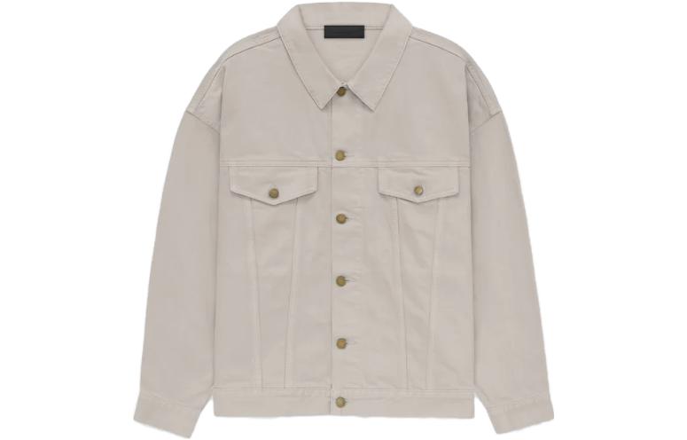

Джинсовая куртка-рубашка с аппликацией логотипа Fear Of God Essentials, Smoke Cloud Gray/Silver Cloud, Серый, Джинсовая куртка-рубашка с аппликацией логотипа Fear Of God Essentials, Smoke Cloud Gray/Silver Cloud