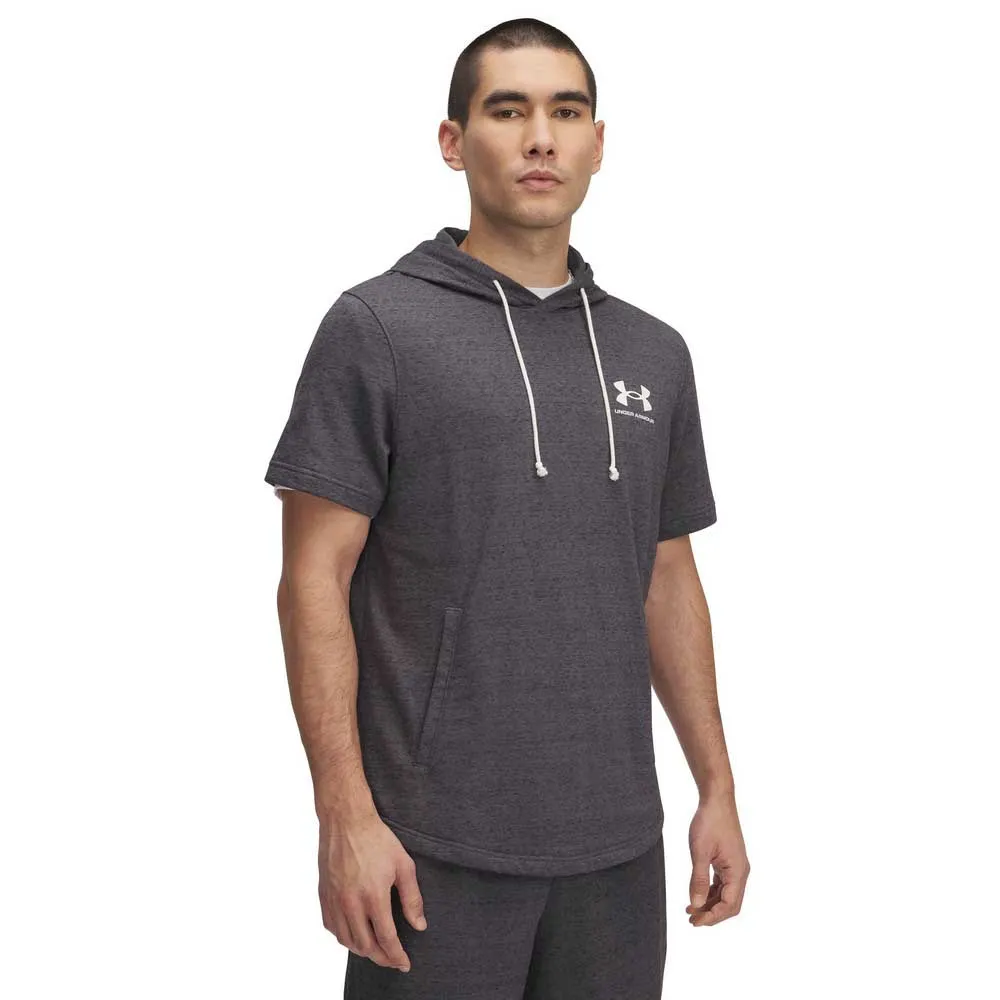 

Худи Under Armour Rival Terry Left Chest short sleeve, серый