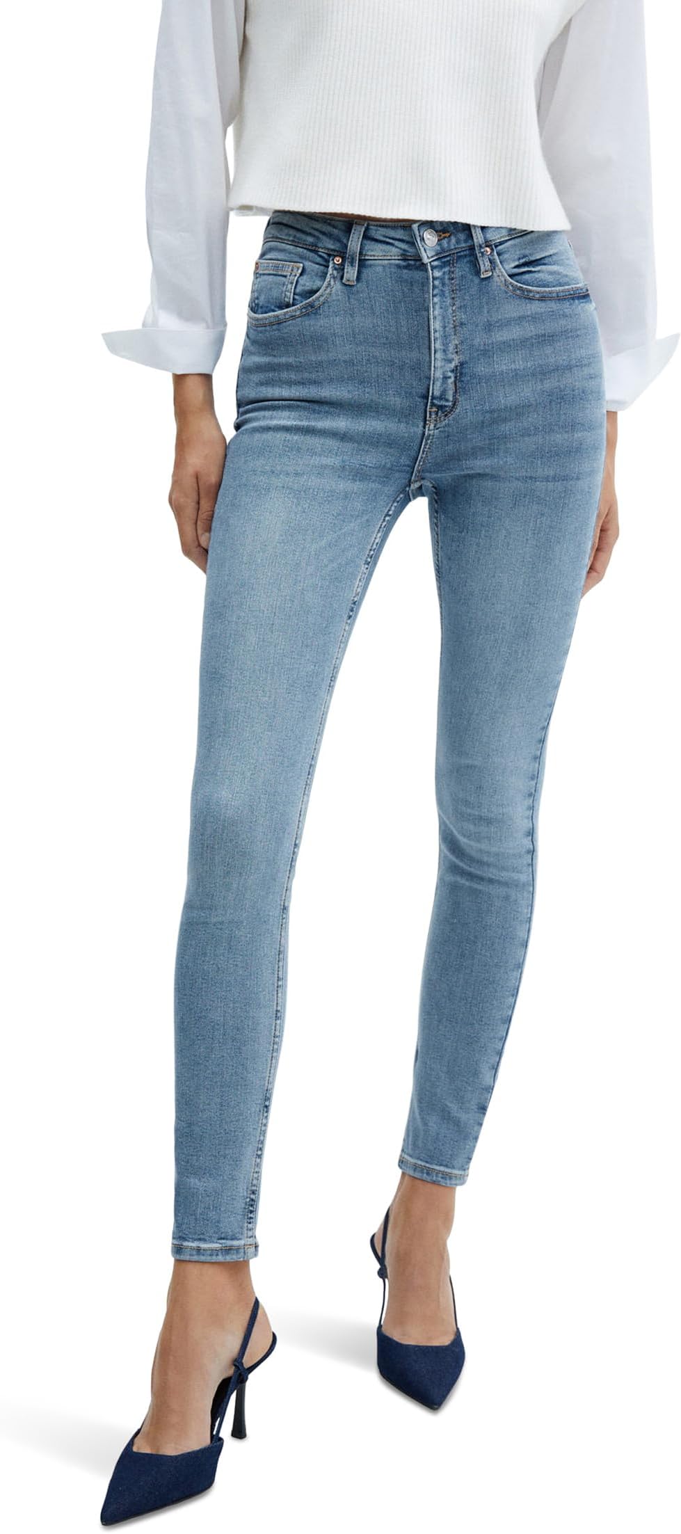 

Джинсы Abby Jeans MANGO, цвет Mid Denim