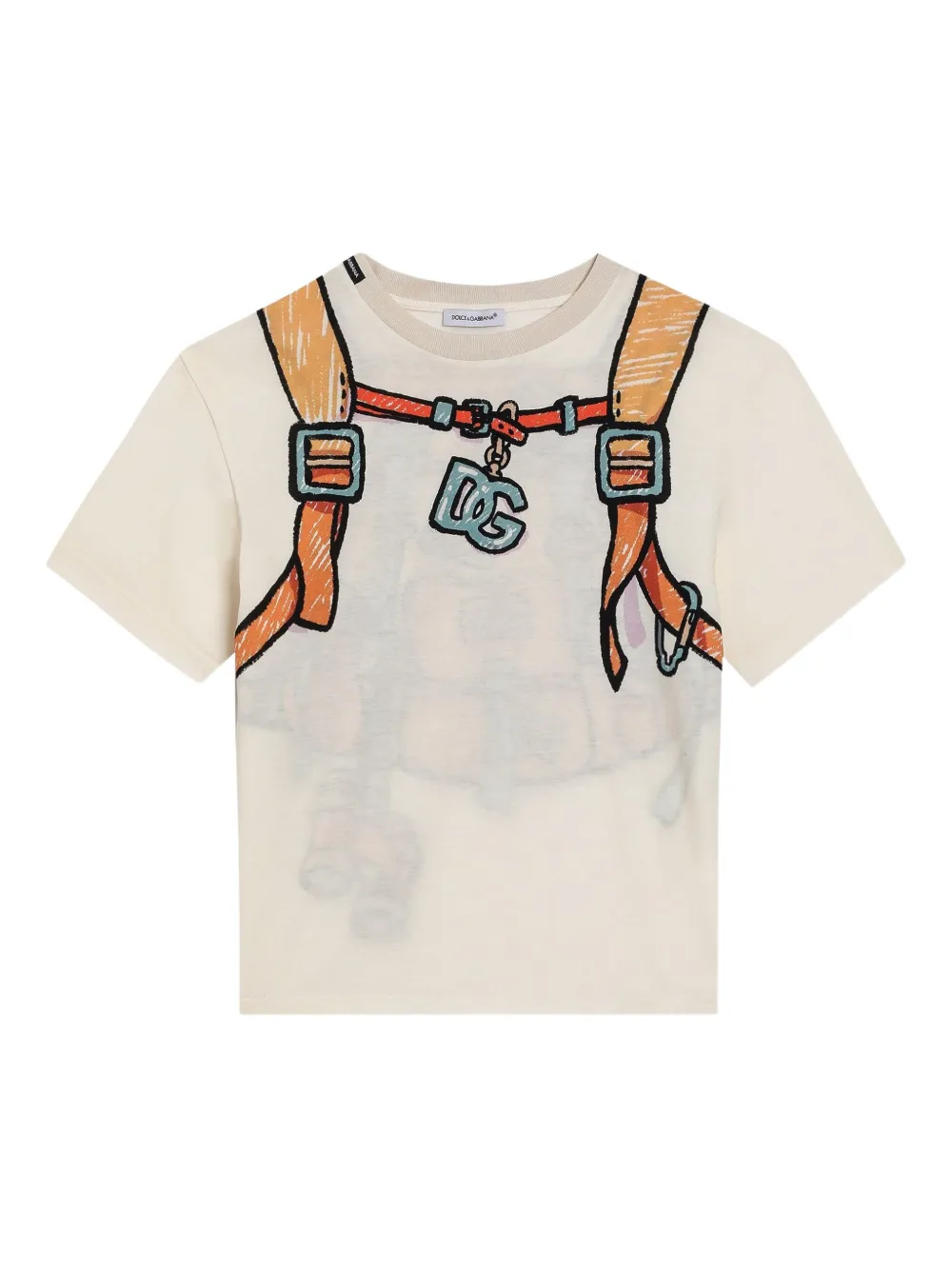 

Футболка с принтом Dolce & Gabbana Kids, белый