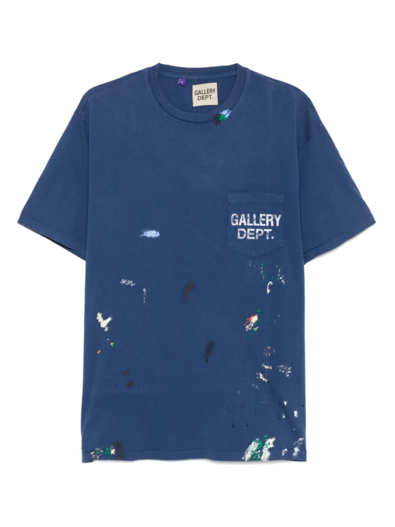 

Футболка с винтажным логотипом GALLERY DEPT., синий