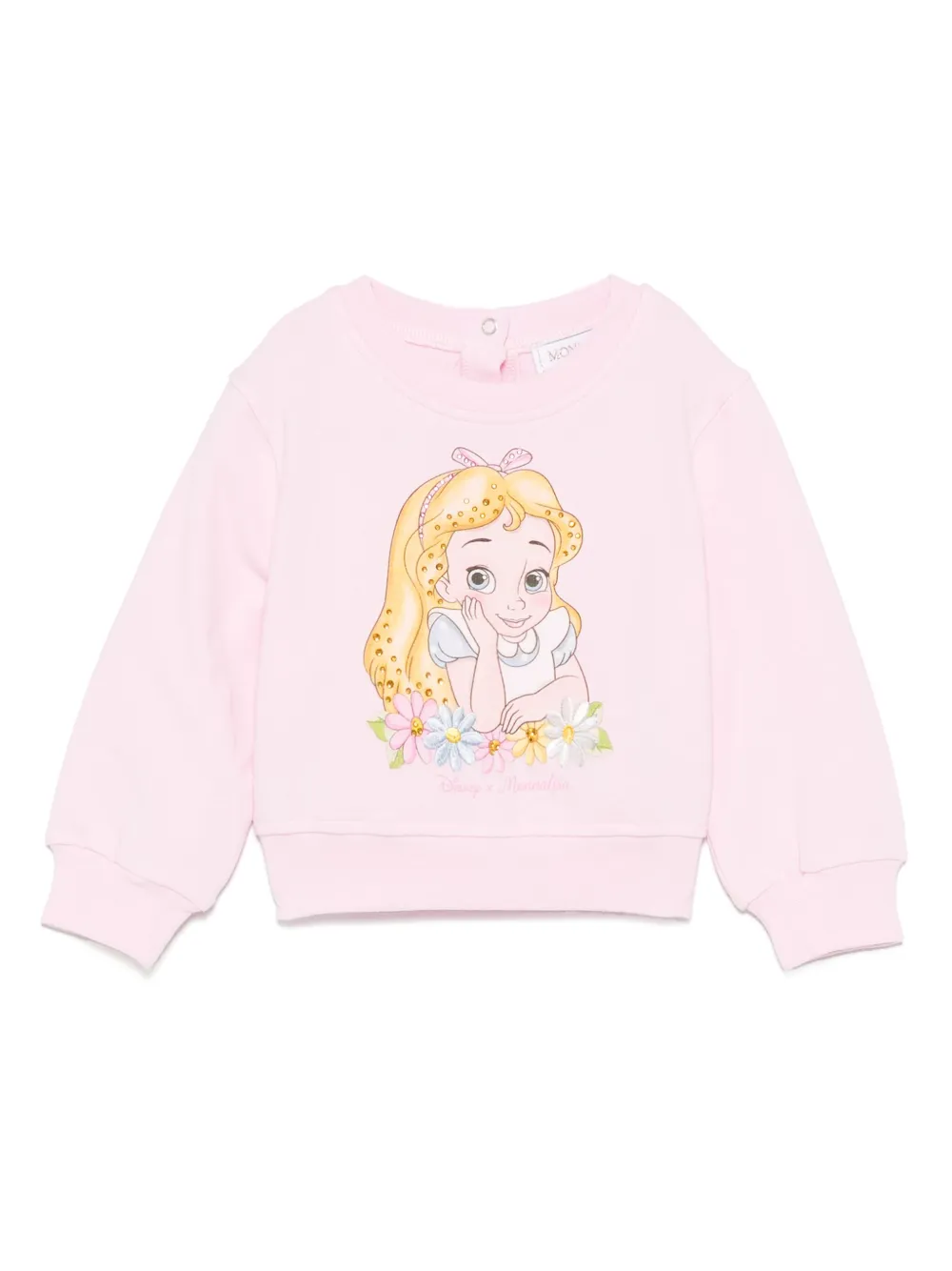 

Толстовка с принтом Alice из коллаборации с Disney Monnalisa, розовый