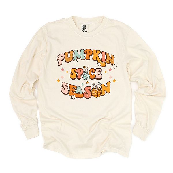 

Футболка с длинным рукавом Pumpkin spice season, окрашенная в технике garment dyed Simply Sage Market, Ivory, Зеленый, Футболка с длинным рукавом Pumpkin spice season, окрашенная в технике garment dyed Simply Sage Market, Ivory