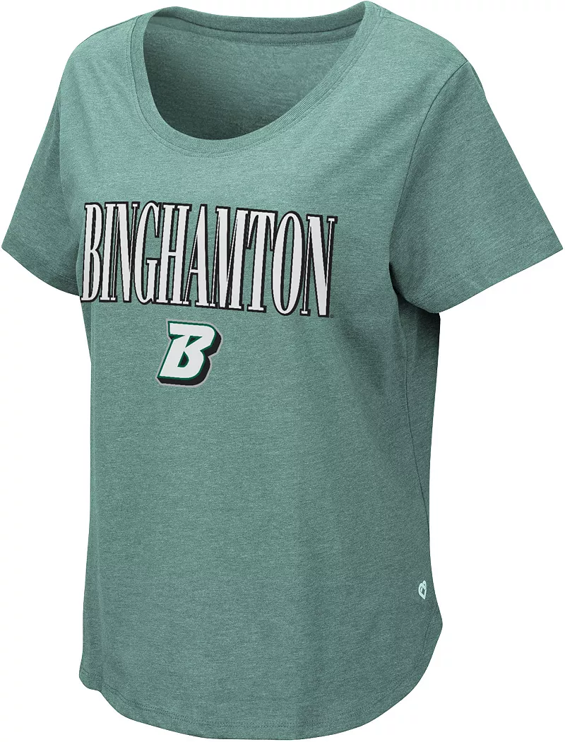 

Женская зеленая футболка Colosseum Binghamton Bearcats