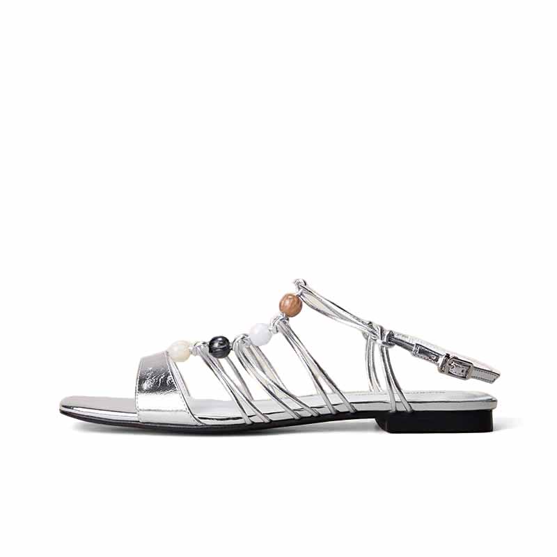 Римские сандалии женские SHOEMAKER QUEEN, Silver
