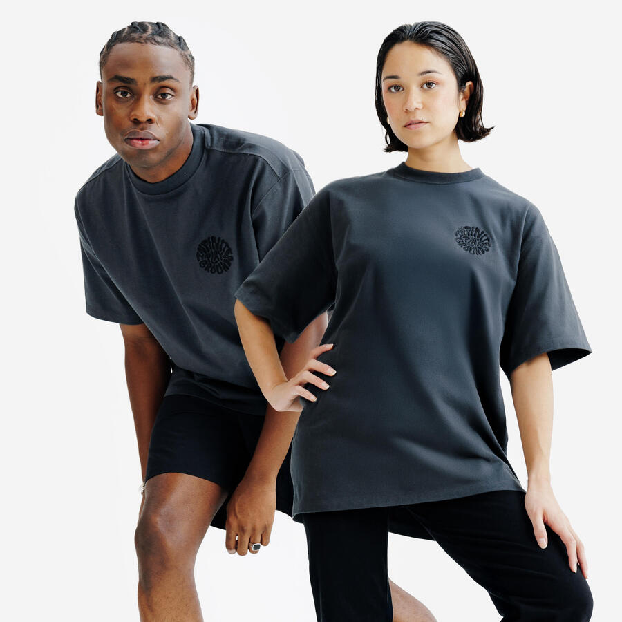 

DECATHLON Футболка с графическим принтом для женщин/мужчин – Elementals, серая