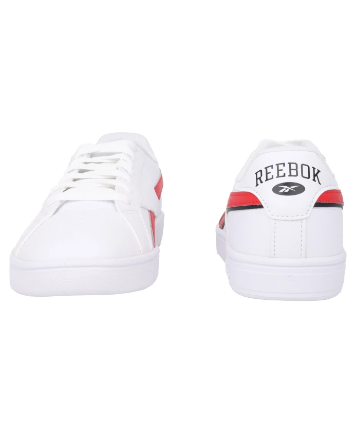 Мужские кроссовки 'Court retro' - бело-красные Reebok, белый — фото 3