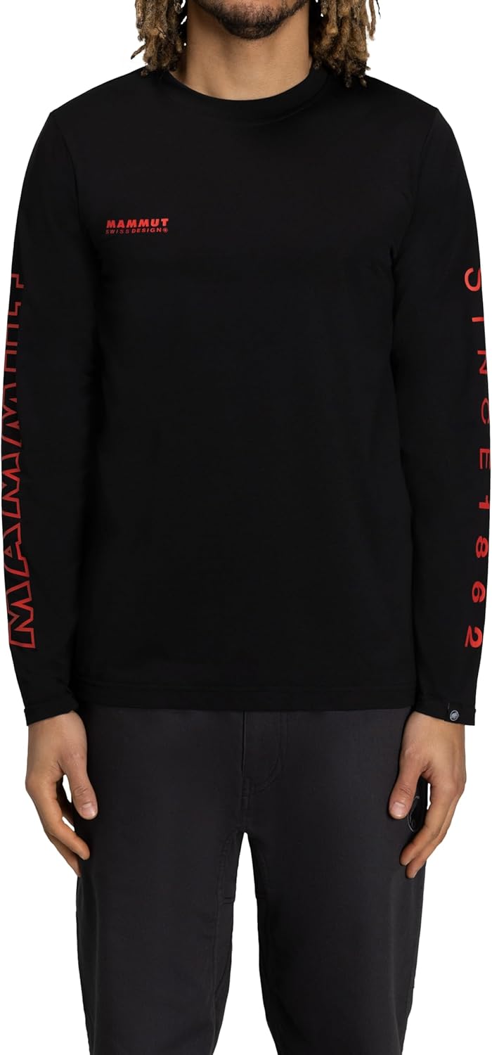 

Мужская футболка с длинными рукавами Mammut QD с логотипом, модель AF, красный