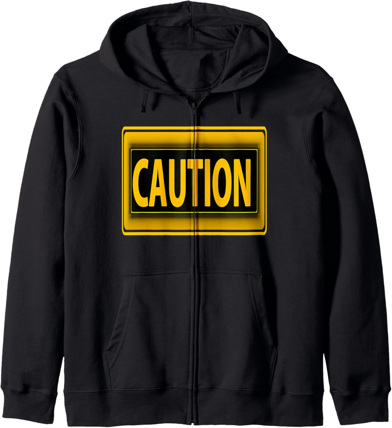 

Толстовка на молнии, черная Caution Warning Style Humor Streetwear, Черный, Толстовка на молнии, черная Caution Warning Style Humor Streetwear
