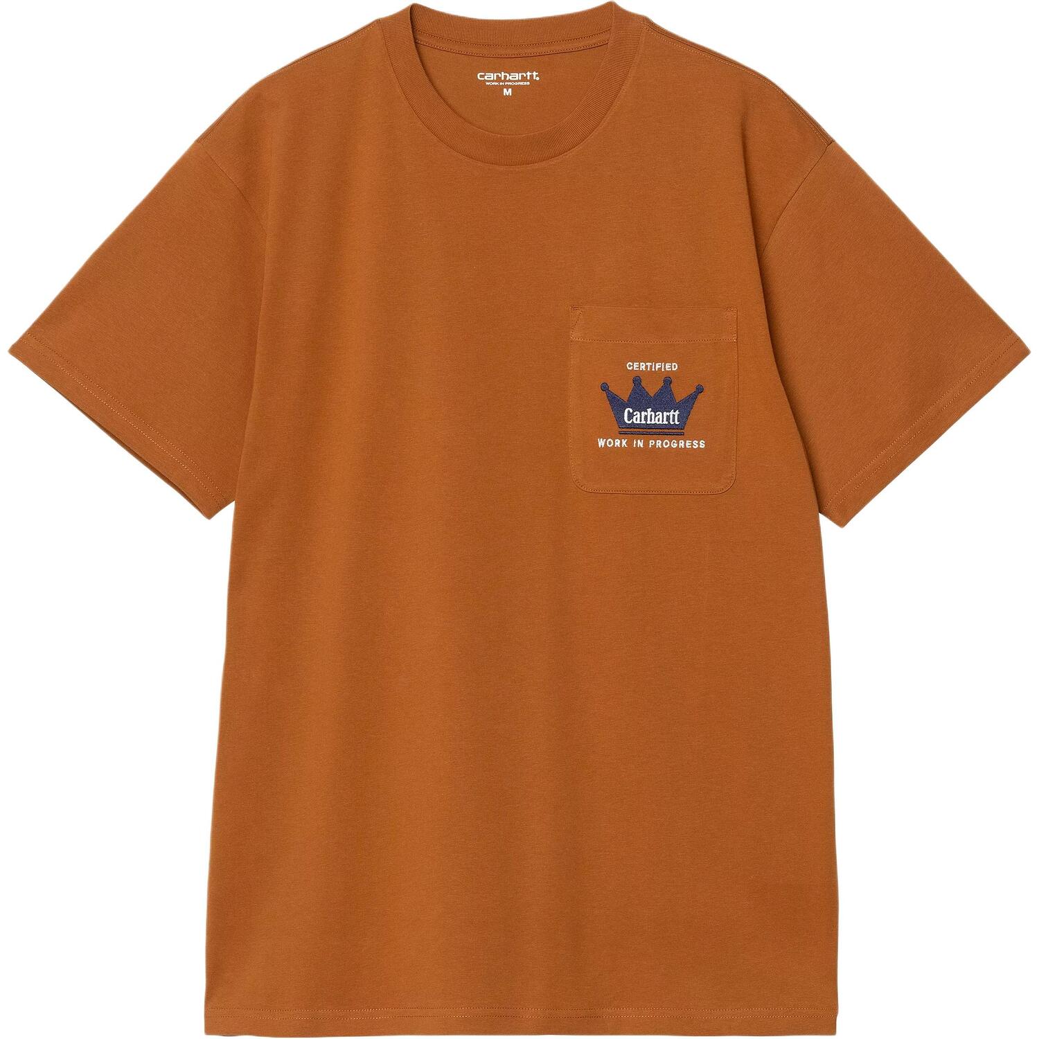 

Футболка с карманом мужская orange Carhartt WIP, оранжевый