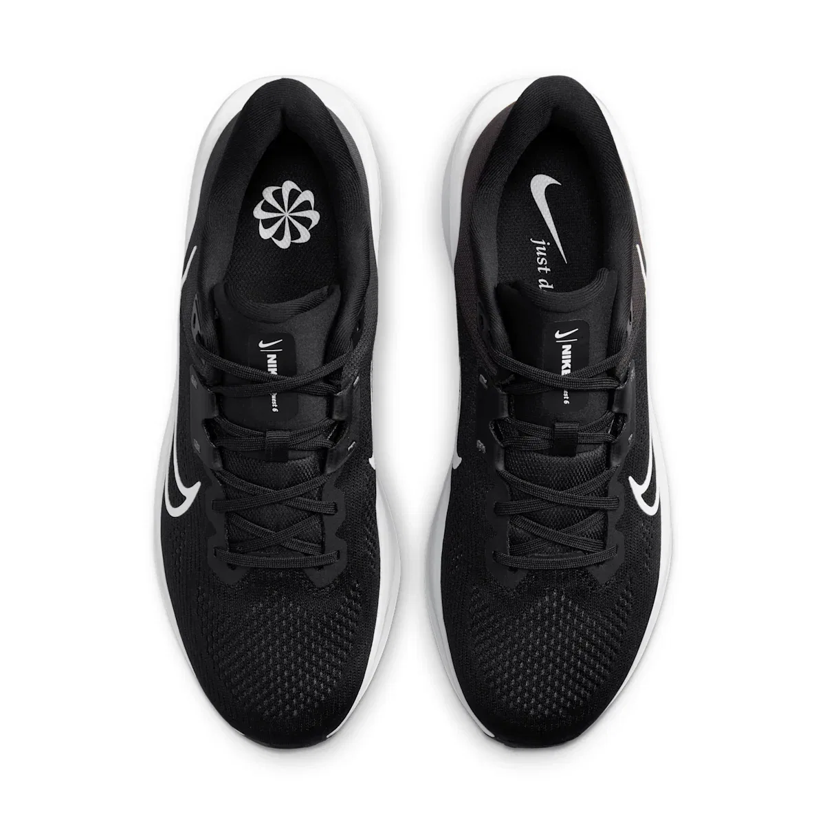 Мужские кроссовки для бега по шоссе Quest 6 Nike, черный — фото 4