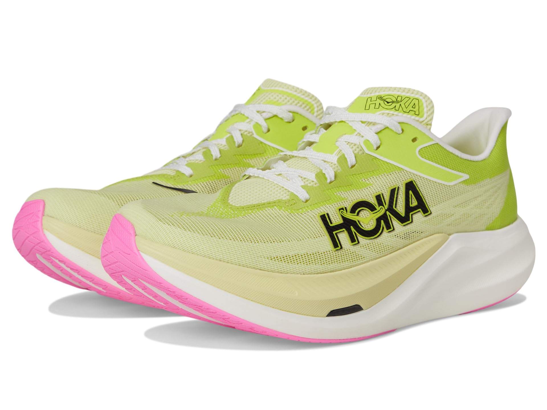 Кроссовки Hoka Rocket X 3, цвет Sunlight/Neon Hoka Citrus