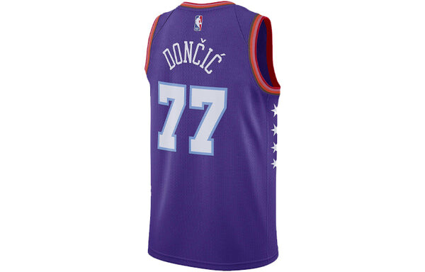 Спортивная футболка nba rookies sw fan edition chicago 77 doncic blue Nike, синий — фото 2