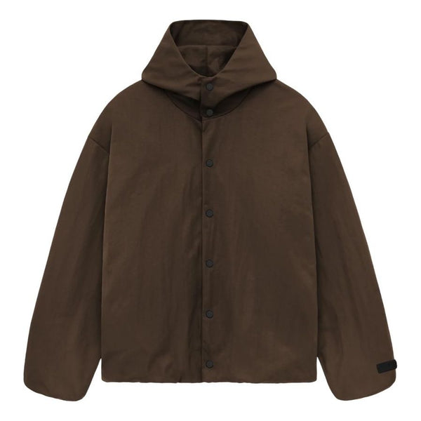 

Куртка ss25 nylon hooded coach jacket Fear Of God Essentials, коричневый