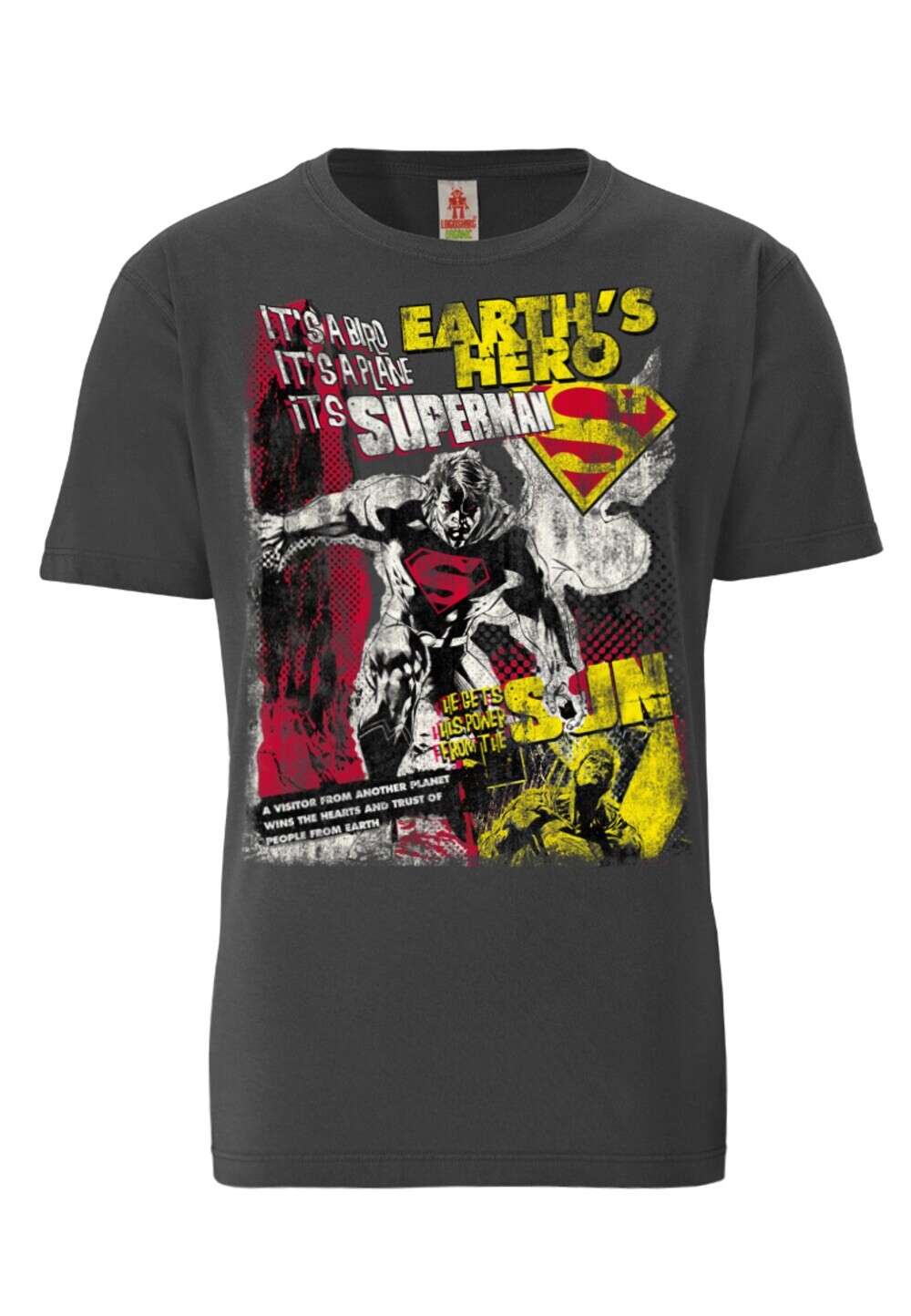 

Рубашка Logoshirt Superman, темно-серый