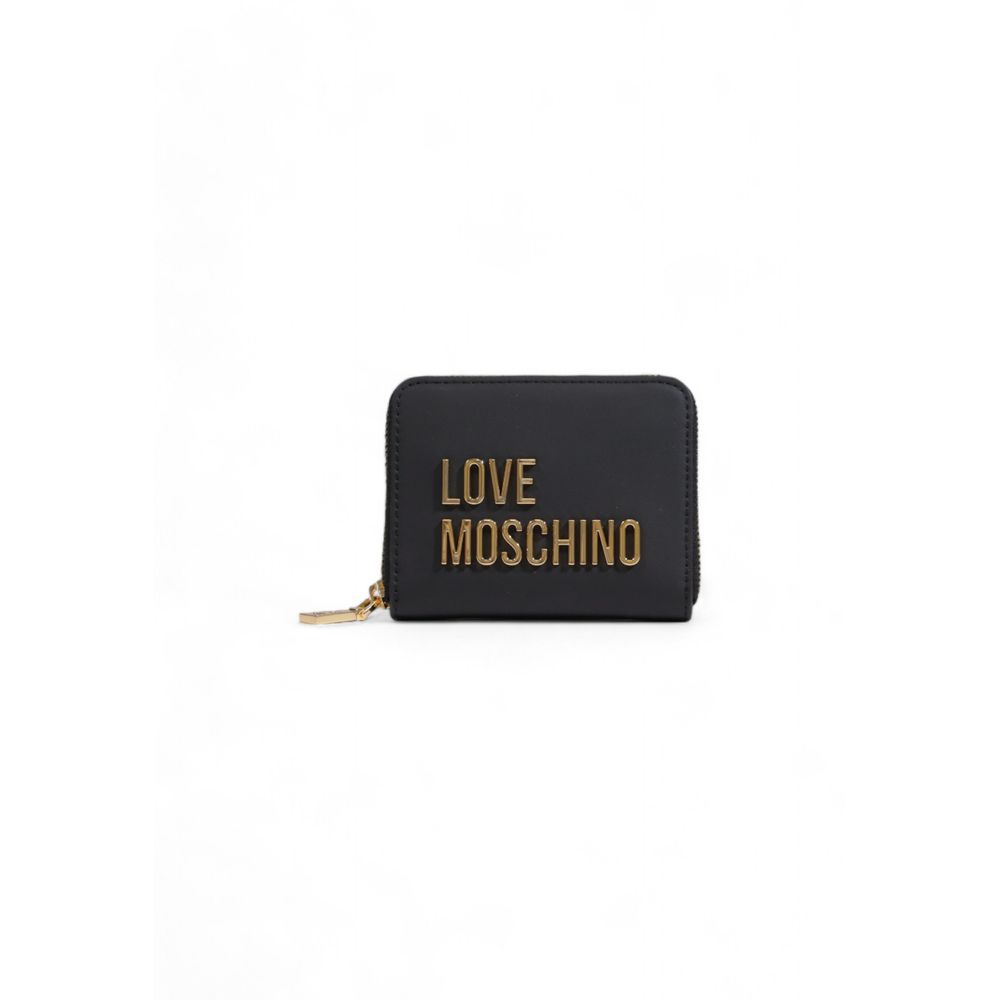 

Черный полиэтиленовый кошелек LOVE MOSCHINO