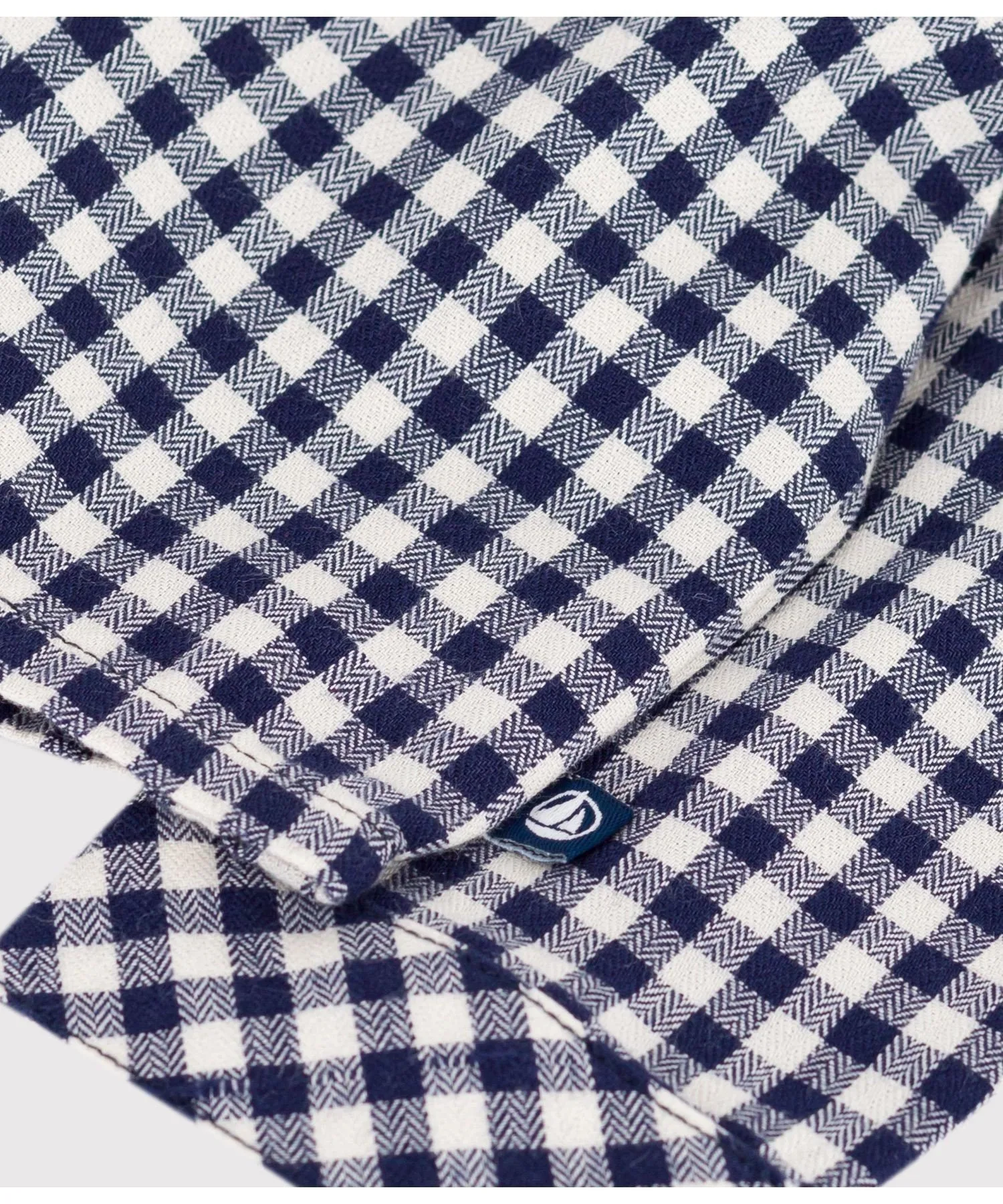 Рубашка PETIT BATEAU, Blue/Off White — фото 4