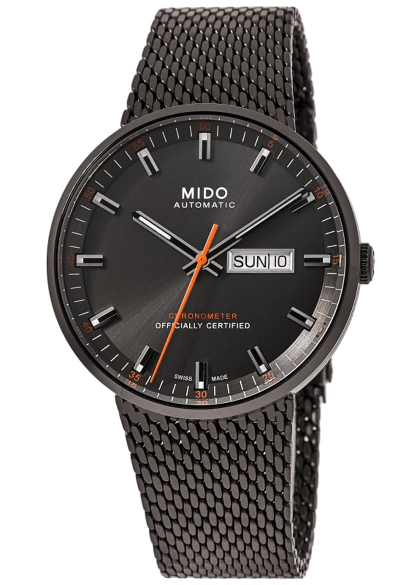 

Мужские часы Mido Commander Icone Grey Dial Black Steel M031.631.33.061.00