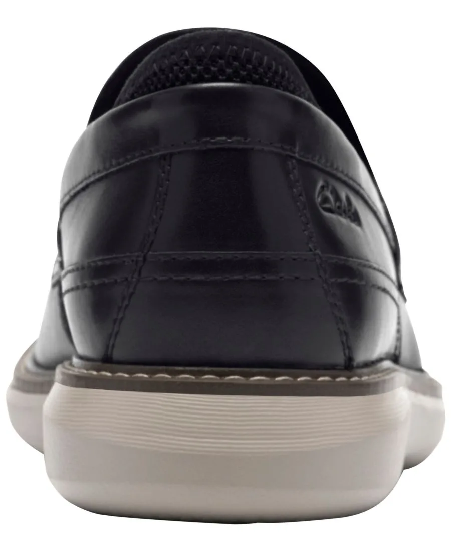 Мужские лоферы без шнурков Clarks, черный — фото 3