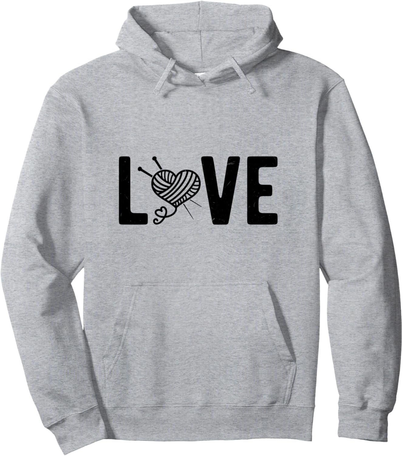 

Худи «Любовь к вязанию крючком» Crochet Lover Crocheting Ideas, серый