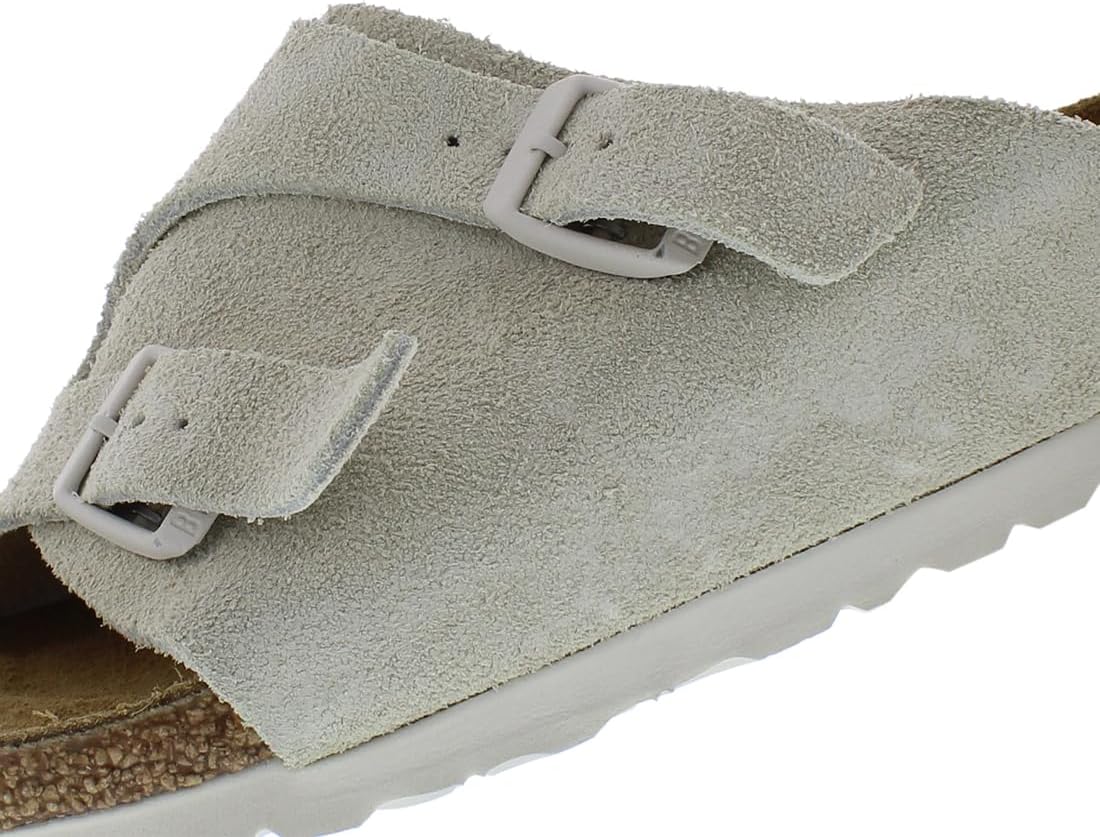 Сандалии Birkenstock Unisex Zurich BS из замши с тиснением, бежевый — фото 2