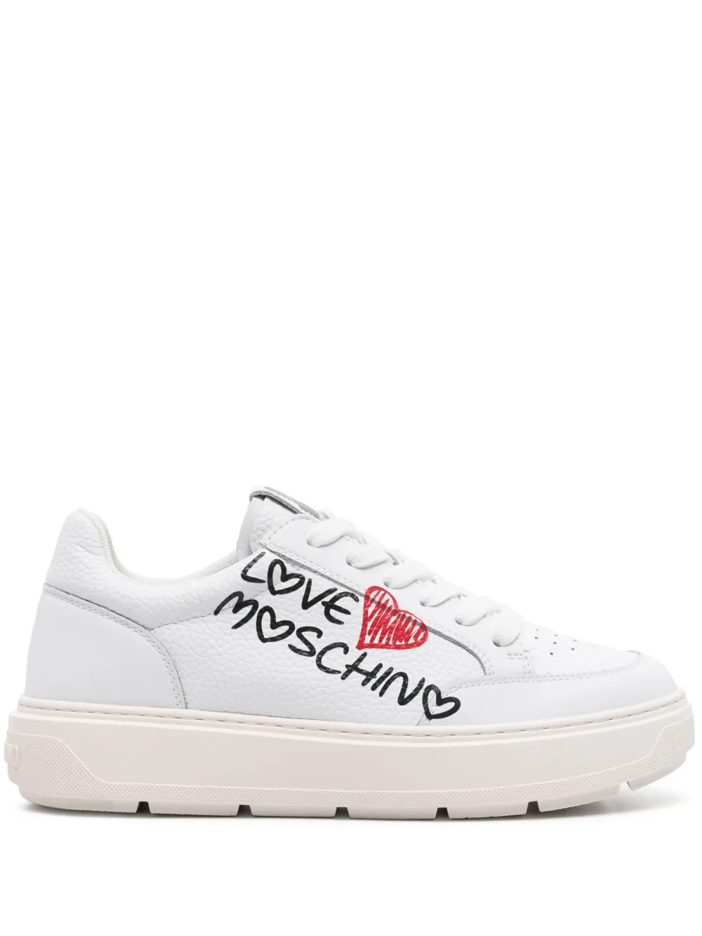 Кроссовки с логотипом Love Moschino, белый