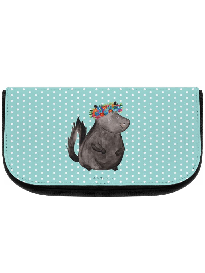 

Mr. & Mrs. Panda Косметичка «Скунс» без слов, бирюзовые пастельные тона