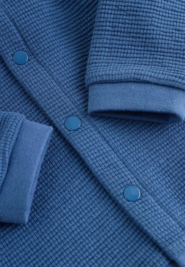 Легкая летняя куртка стандартного кроя с текстурированной поверхностью Next, Blue — фото 4