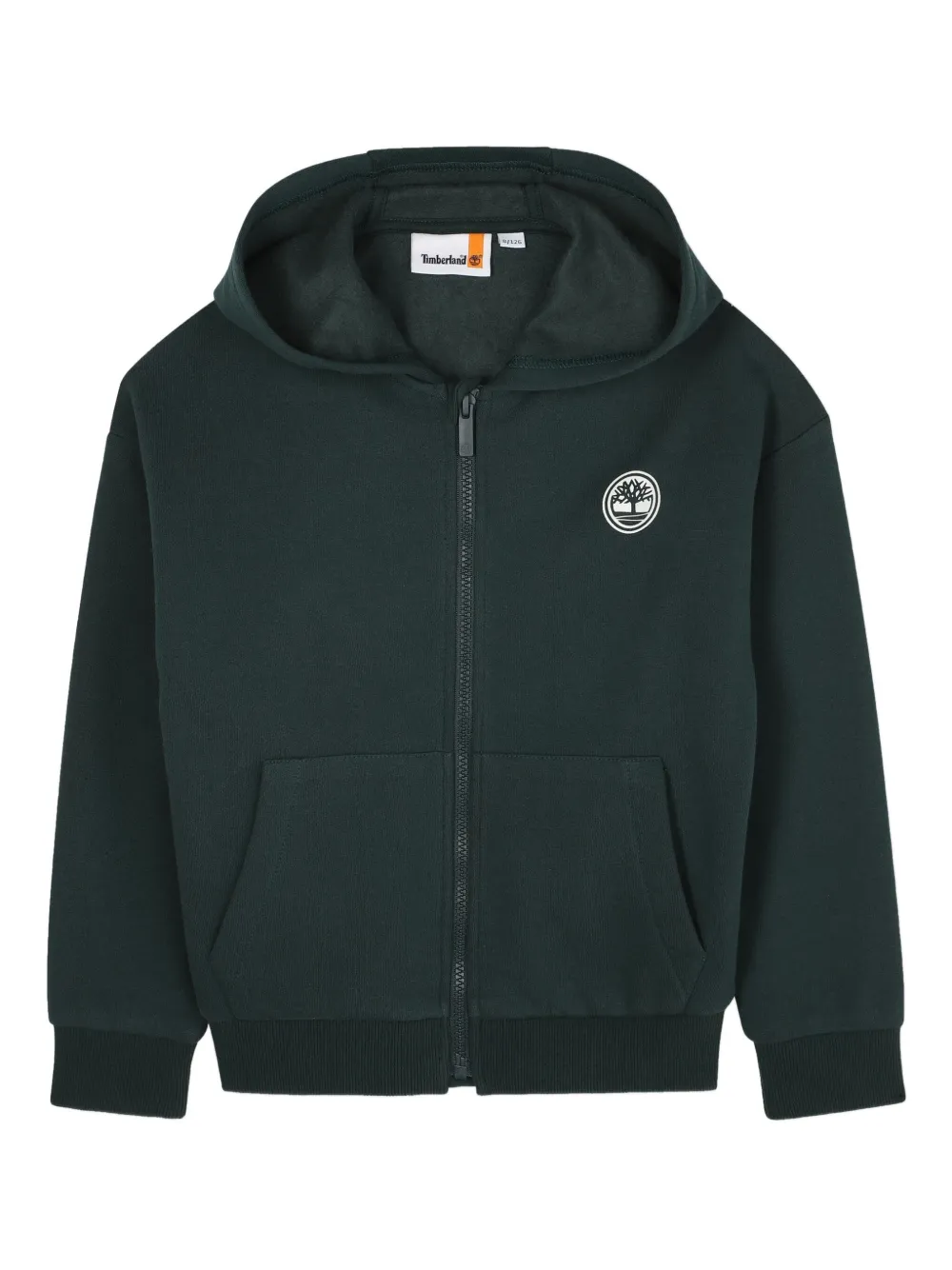 

Толстовка с капюшоном на молнии Timberland Kids, зеленый
