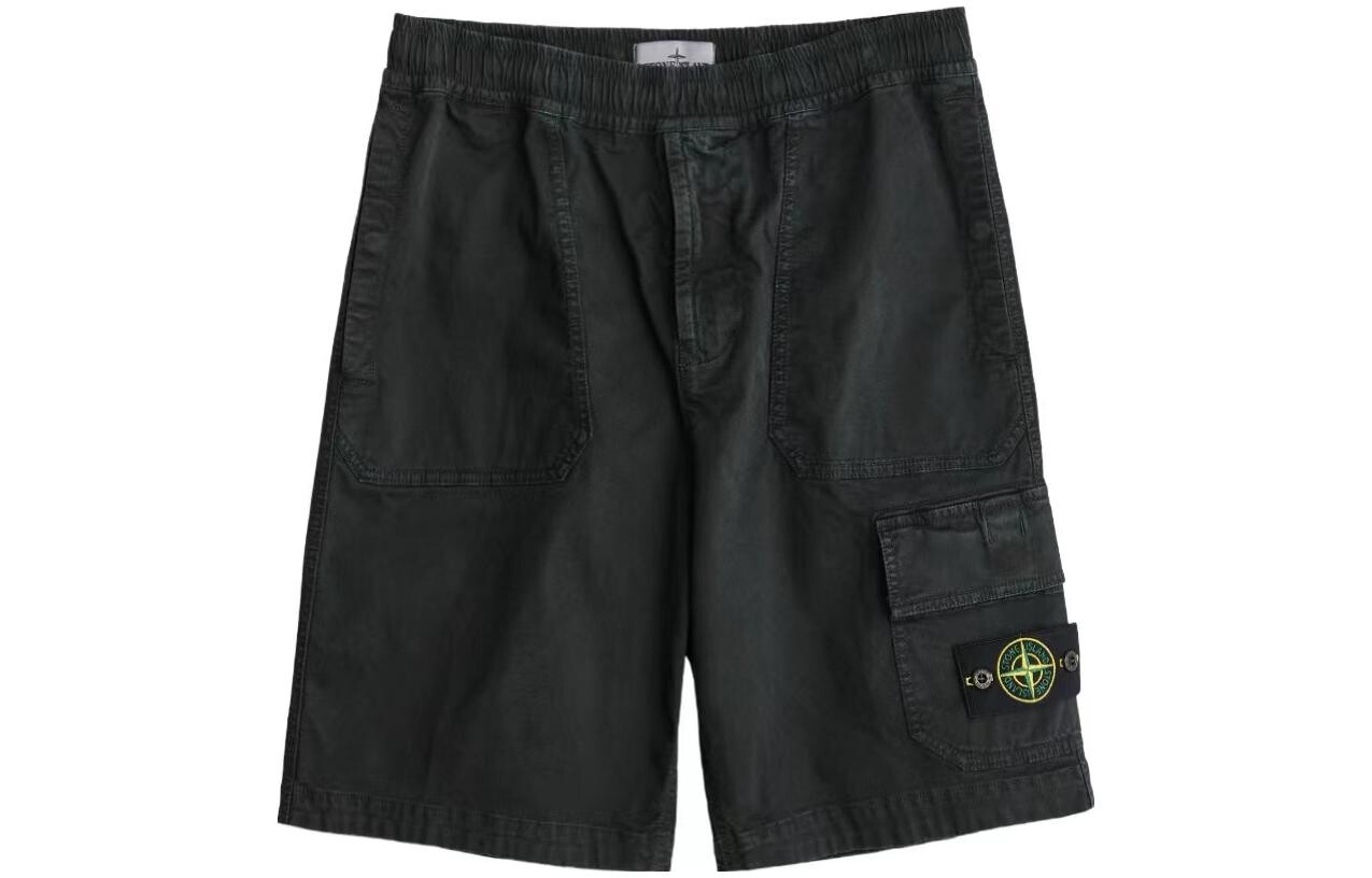 

Шорты-карго мужские Stone Island с карманом, черный