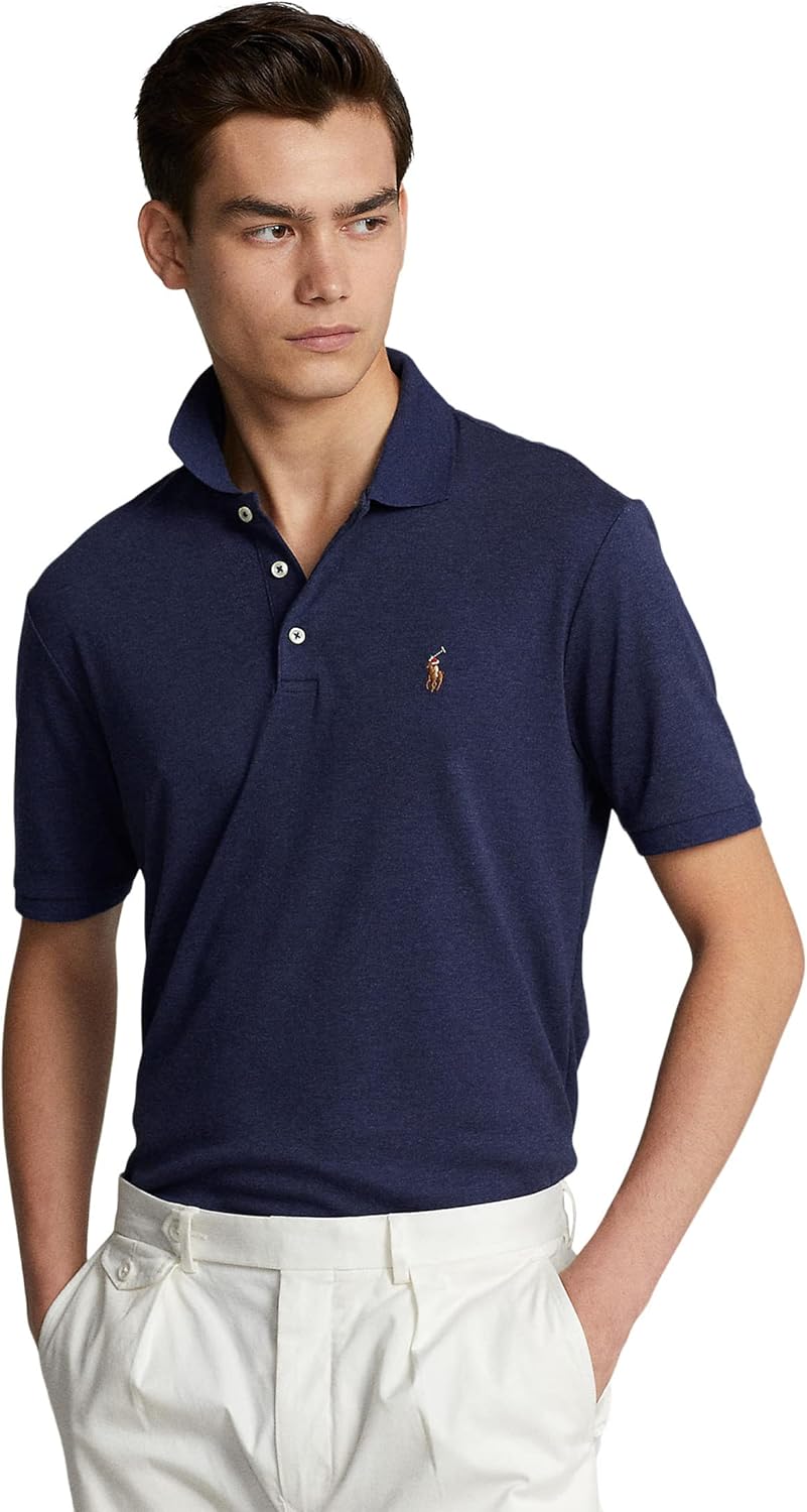 

POLO RALPH LAUREN Мужская классическая поло из мягкого хлопка, Spring Navy Heather