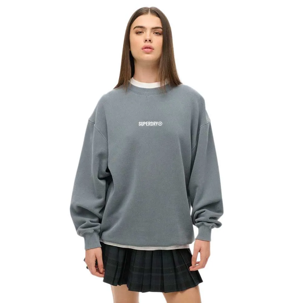 

Толстовка Superdry Micro Logo Graphic Pluse Size, серый