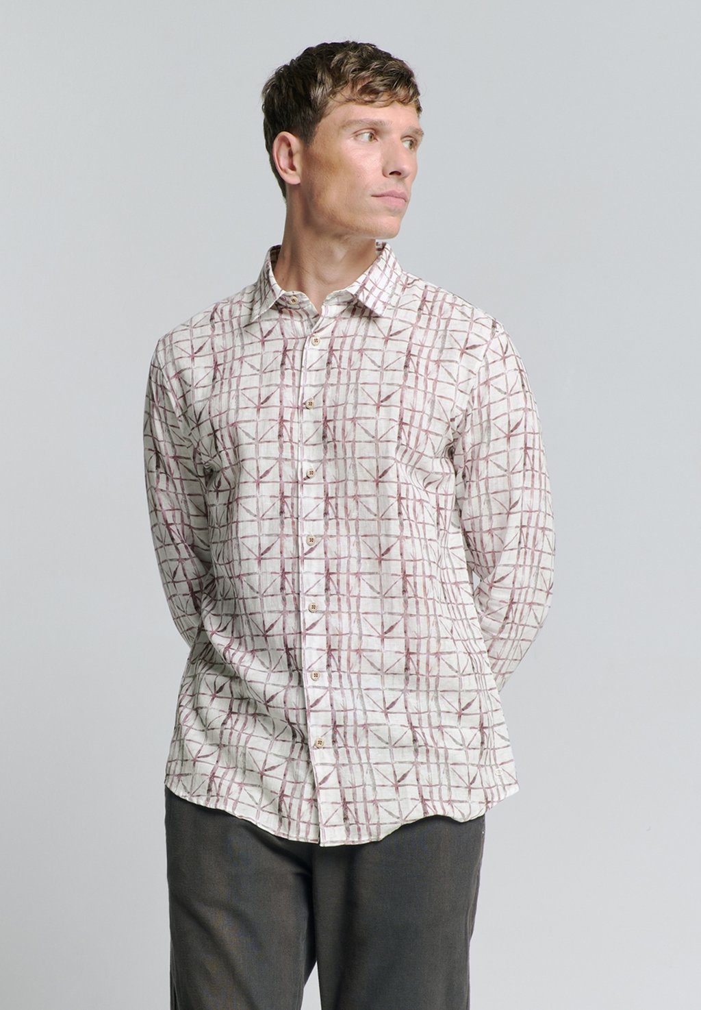 

Рубашка PRINTED NO EXCESS, лиловый