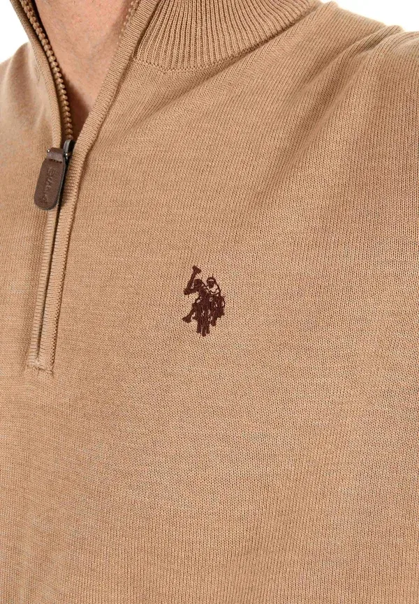 Джемпер Usknooxx U.S. Polo Assn., верблюжий меланж-коричневый — фото 2