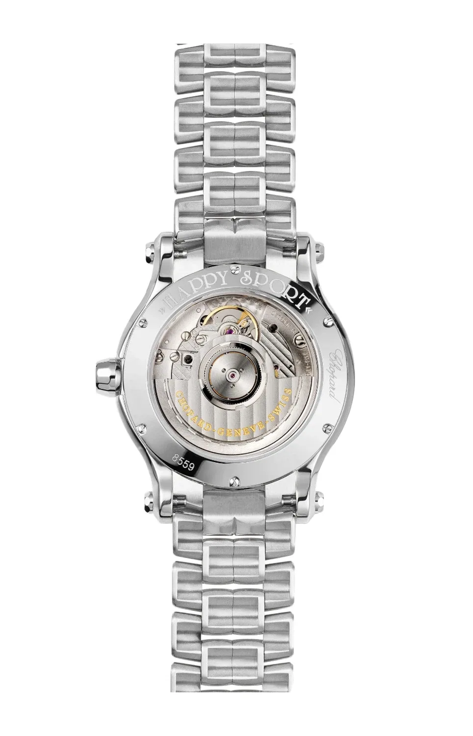 HAPPY SPORT 36 ММ, АВТОМАТИЧЕСКИЕ, НЕРЖАВЕЮЩАЯ СТАЛЬ, БРИЛЛИАНТЫ - 278559-3002 CHOPARD, серебряный — фото 2