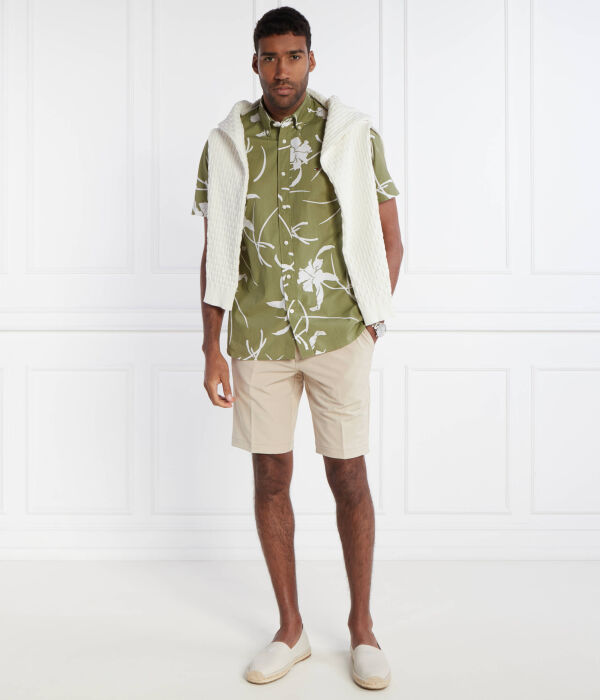 Рубашка с крупным тропическим принтом Regular fit Tommy Hilfiger, зеленый — фото 2