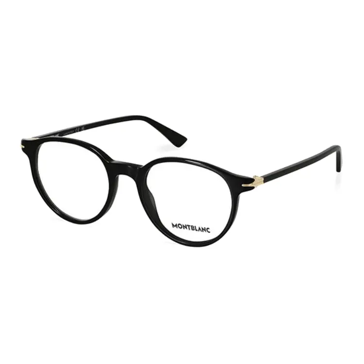 

MONTBLANC Оправы для очков круглые унисекс черные, Black