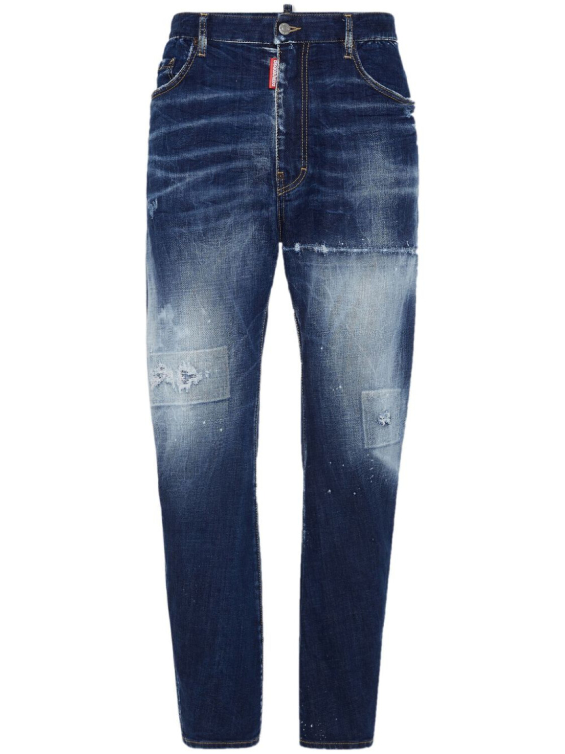 

DSQUARED2 джинсы с эффектом потертости, синий