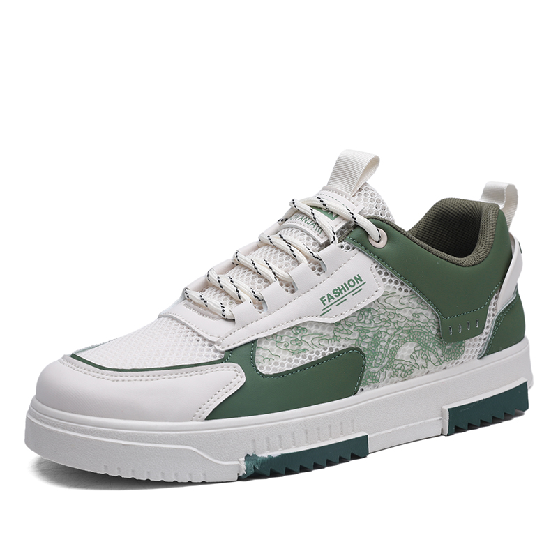 

SHOUBA Амортизирующие, износостойкие, легкие и дышащие мужские скейтерские кроссовки лоу-топ бежевые, цвет Beige