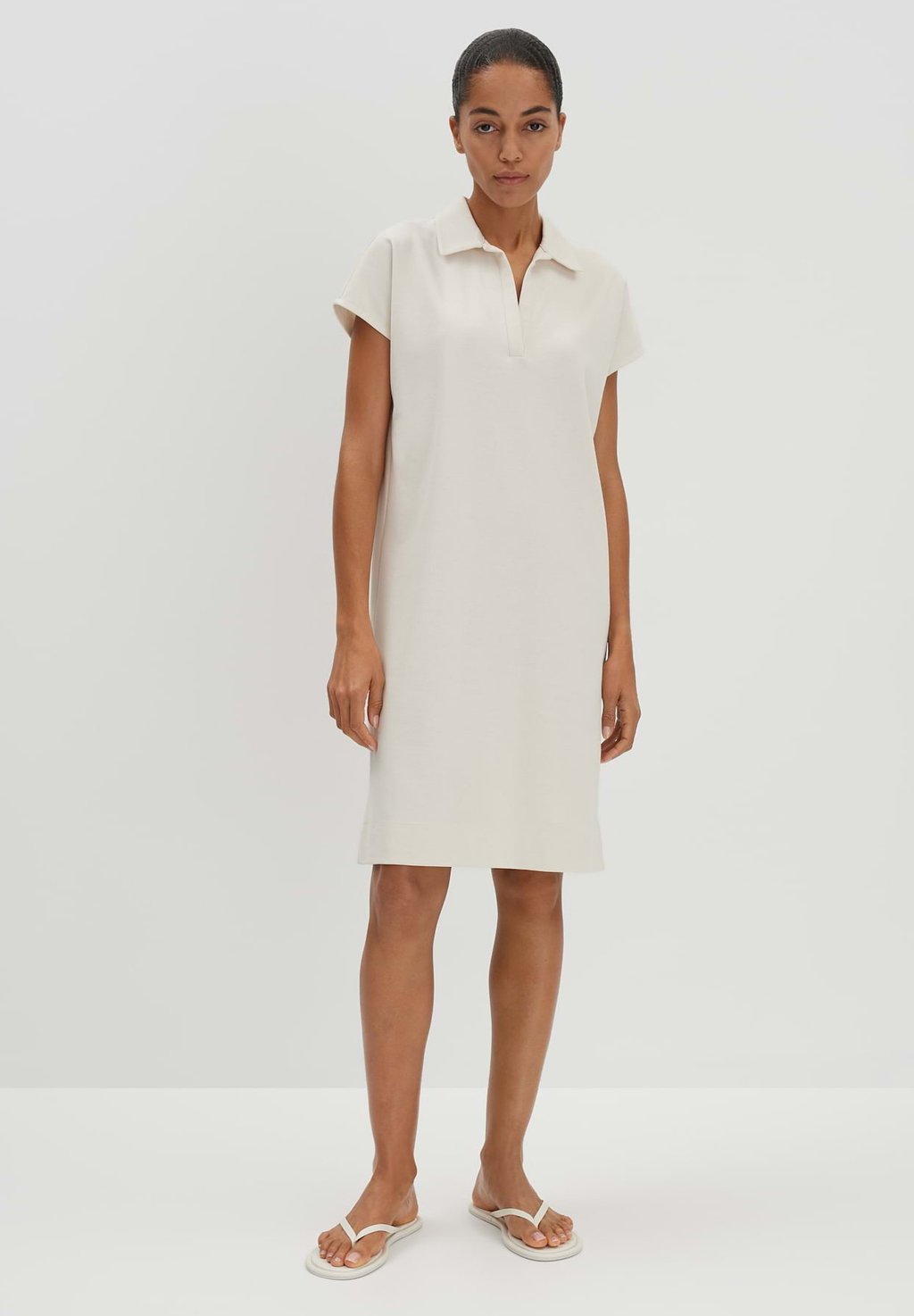 

Платье из джерси MIDI SHORT SLEEVE POLO someday., бежевый