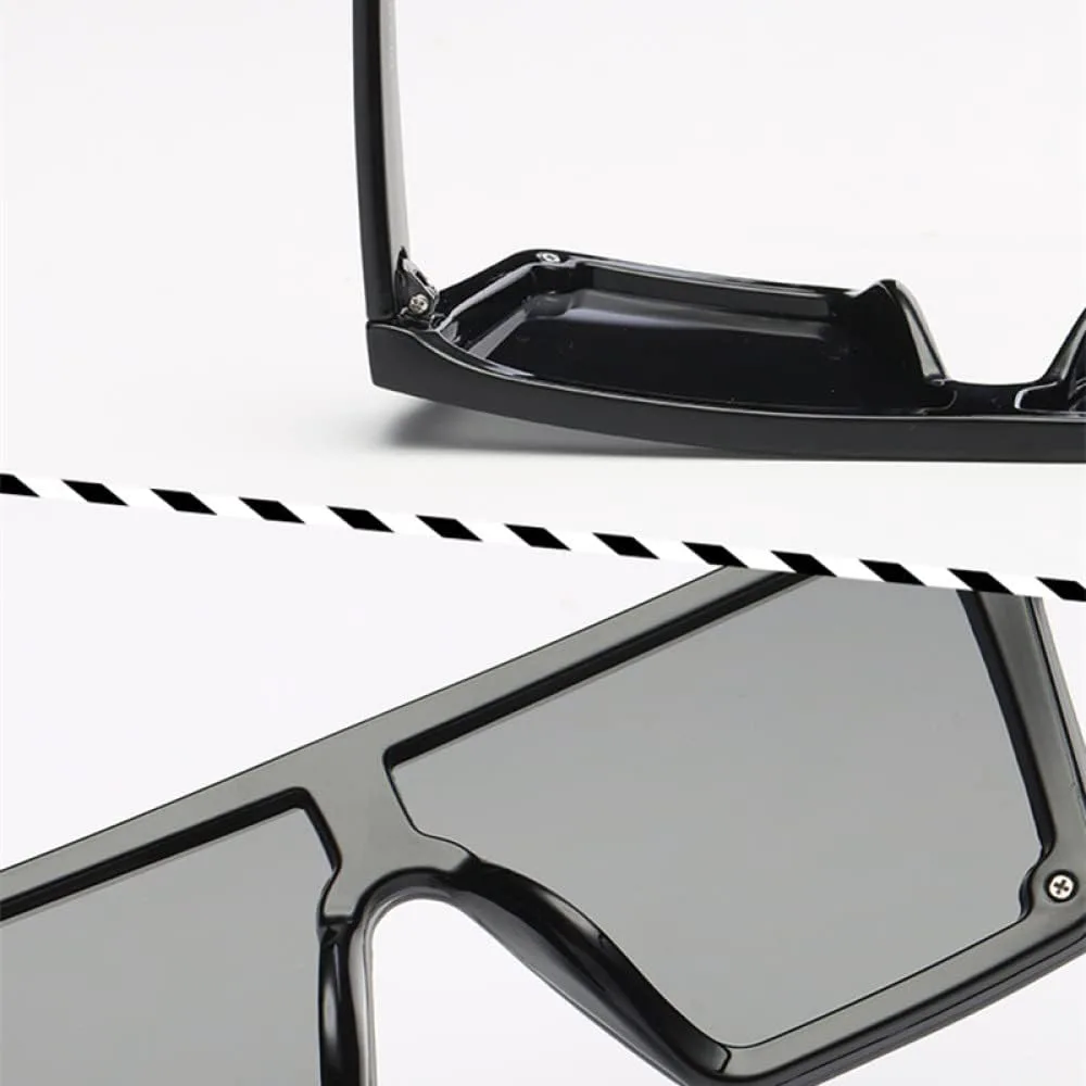 

Женские классические квадратные солнцезащитные очки 2027 года с фиолетовым зеркальным покрытием и защитой от УФ-излучения UV400 MTZJH, Grey Blue Gradient