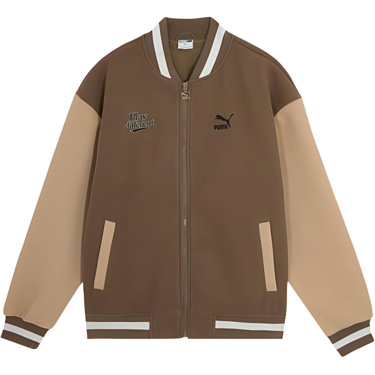 

PUMA Бейсбольная куртка унисекс коричневая, Brown